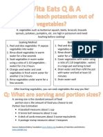 potassium   serving size handout