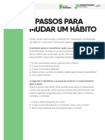 5 passos mudar hábito