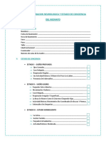 Ficha de Evaluacion Neurologica y Estado de Conciencia Modificado