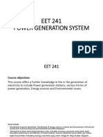 EET 241 Power Generation System
