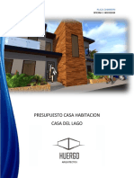 Presupuesto Casa Lago