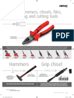 Pliers, Hammers, Chisels, Files, Measuring and Cutting Tools