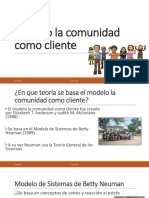 Modelo La Comunidad Como Cliente