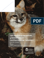 Los Carnivoros Terrestres y Semiacuaticos Continentales de Colombia - Suarez, Et - Al PDF