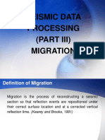 Seismic Data Processing (Part Iii) Migration
