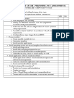 Self Assessment Guide (Performance Assessment)