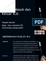 Kriteria Masuk Dan Keluar ICU