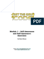 Module 1 - Self-Awareness and Self-Assurance: Exercises: by Marni Kinrys
