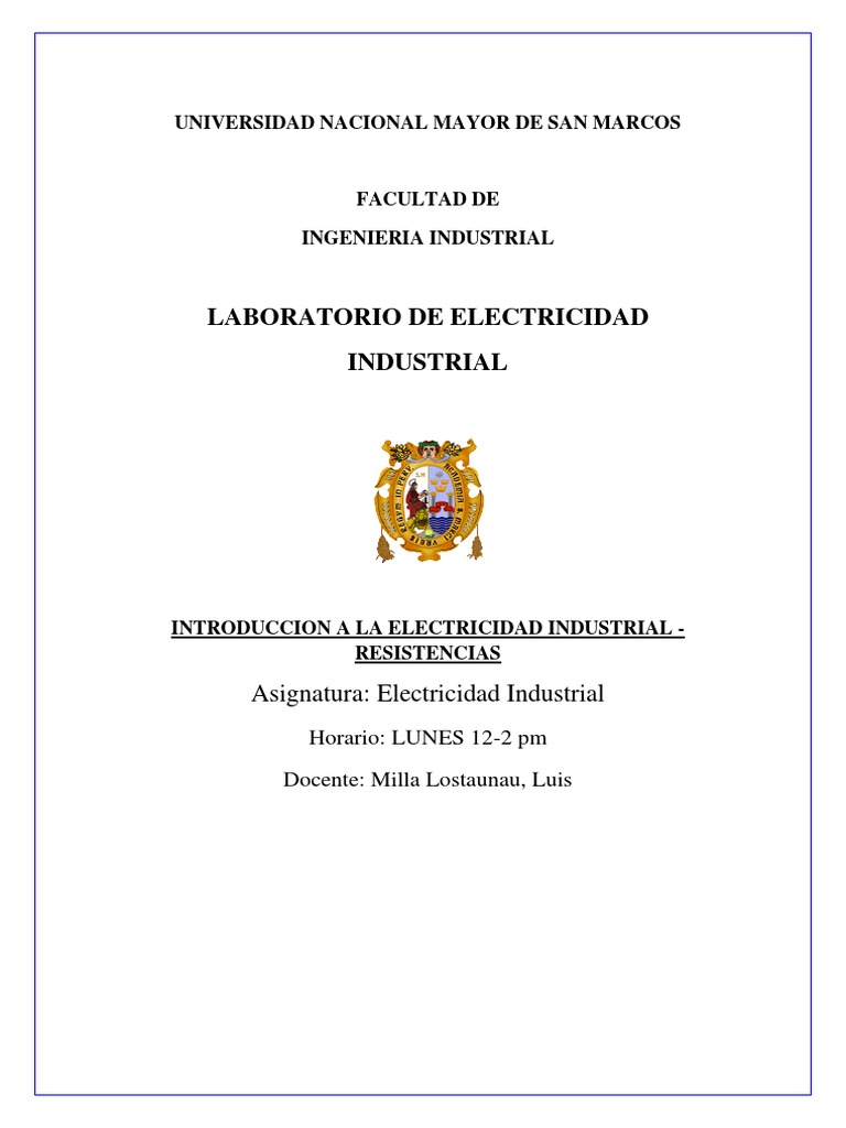 Tipos de Resistencias en Electricidad | PDF | Resistencia Eléctrica y ...