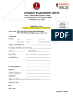 Msme - Technology Development Centre: Application Form