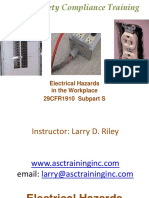 Electrical Hazards in The Workplace 29CFR1910 Subpart S