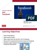Corporate Governance and Facebook: Nichols Summer 2019