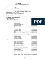 Bluebe LB-10 MQL Lubricant Safety Data Sheet