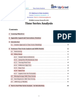 Lecture Notes - Time Series Analysis