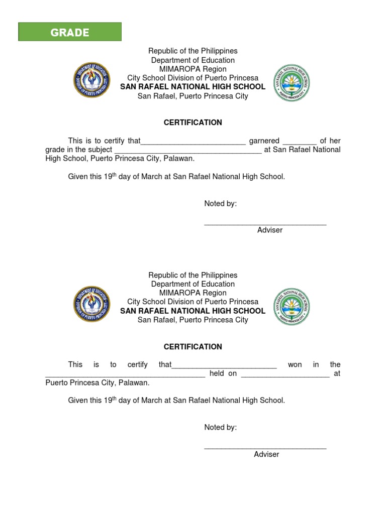 Certification Grade 12 PDF Learning Behavior Modification