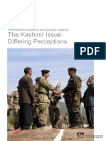 The Kashmir Issue: Differing Perceptions: International Relations and Security Network