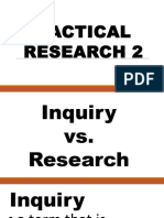 Inquiryvs Research