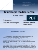 Toxicologie - Cazul 1
