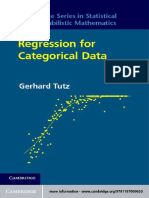 (Cambridge Series in Statistical and Probabilistic Mathematics) Gerhard Tutz, Ludwig-Maximilians-Universität Munchen - Regression For Categorical Data-Cambridge University Press (2012)