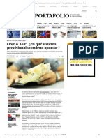 ¿ONP o AFP_ Cuál de Ellos Conviene Para El Aporte de Pensiones » Nacional _ Diario Los Andes » Noticias Puno Perú