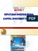 Keputusan Investasi Modal