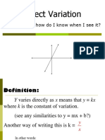 Direct Variation Definition and Examples