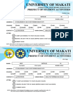University of Makati: Prefect of Student Activities