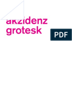 Akzidenz Grotesk Specimen