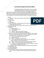 Asdasdsadsad Game Design Document Outline