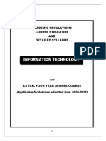 Information Technology: Academic Regulations Course Structure AND Detailed Syllabus