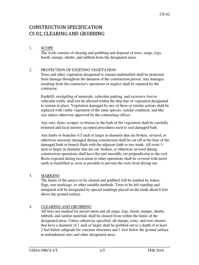 Land Clearing & Grubbing Guide | PDF | Trees | Nature
