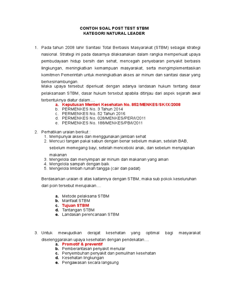 Contoh Soal Stbm
