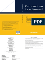 Construction Law Journal: 2018 Vol. 34 No. 1