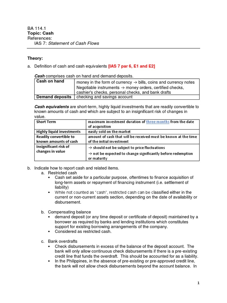 Cash Management and Reporting Guidelines | PDF | Debits And Credits ...