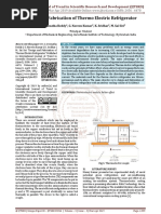 Design and Fabrication of Thermo Electric Refrigerator