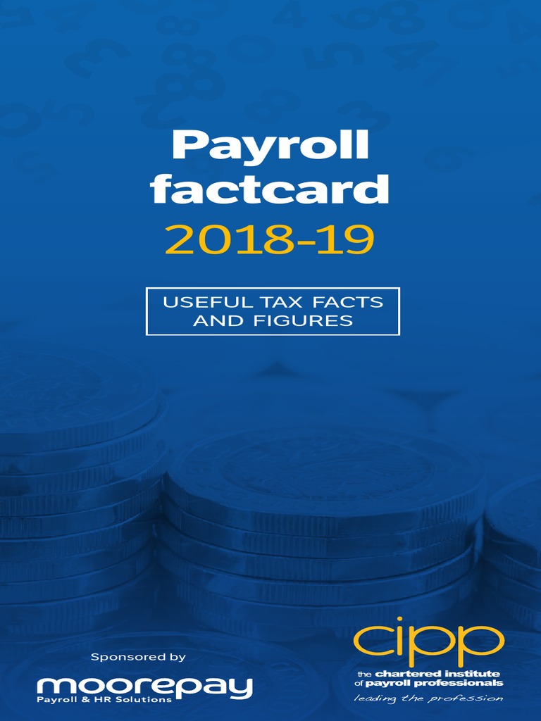 CIPP Payroll Factcard PDF Payroll Tax Government Finances