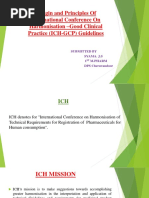 Origin and Principles of International Conference On Harmonisation - Good Clinical Practice (ICH-GCP) Guidelines