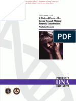 A National Protocol For Sexual Assault Medical Forensic Examinations, Adults - Adolescents
