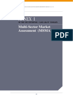 Annex 1: Multi-Sector Market Assessment (MSMA)