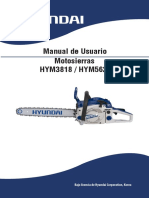 Manual motosierra hyundai HYM3818