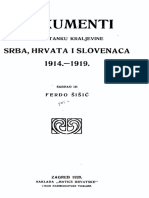 Dokumenti o Postanku Kraljevine Srba Hrvata i Slovenaca 1914-1919