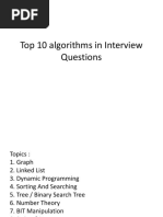 Top 10 Algorithms in Interview Questions (Autosaved)