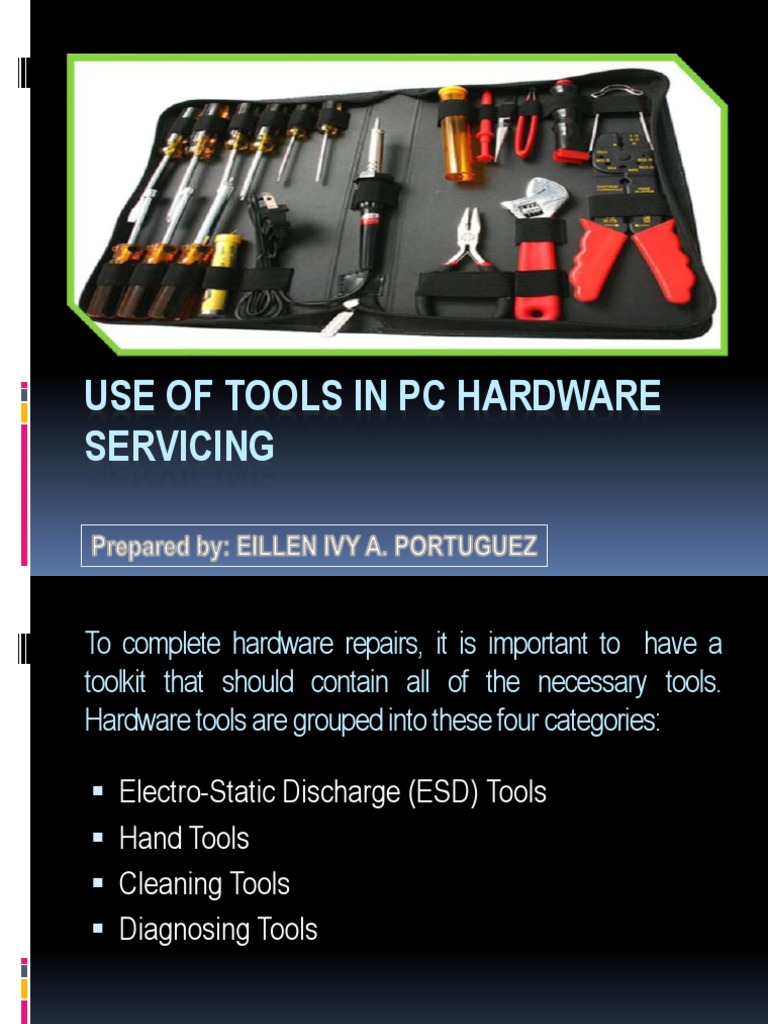 Tools in PC Hardware PDF Electrostatic Discharge Manufactured Goods