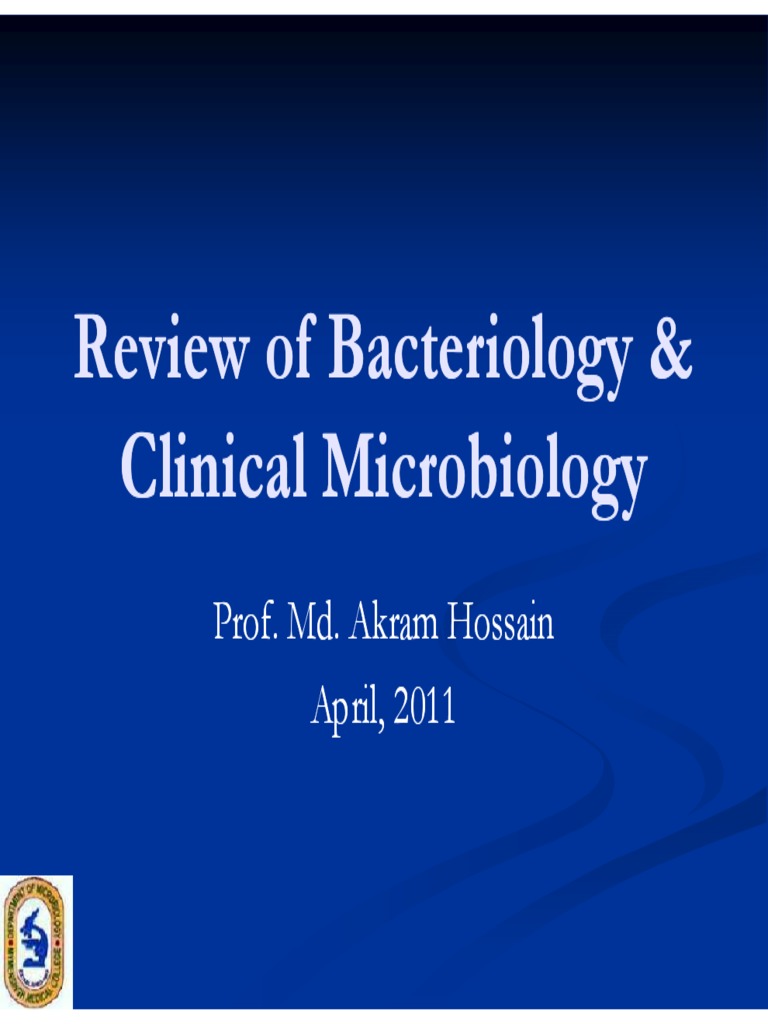 Bacteriology Review PDF Mycobacterium Microbiology