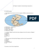 Quiz 4 - Continental Drift & Plate Tectonics