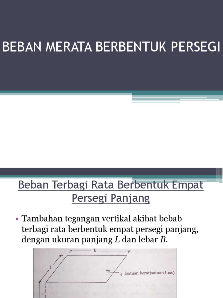 Beban Merata Berbentuk Persegi - Desi Susilo Katmoko | PDF | Metode ...