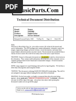 Technical Document Distribution: Brand: Ibanez Model DM2000 Product: Digital Delay Description: Service Manual