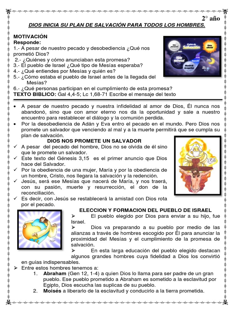 Plan de Salvación: Promesa y Mesías | PDF | Cristo (título) | María ...