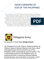 Four Major Command of Armed Forces of The Philippines