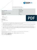 Date: Jun 07,2019 Policy Holder Name: Yogesh Mishra Policy No.: 518030629184 Premium Amount Rs. (In Figures) : 5674 Transaction No.: 132767777